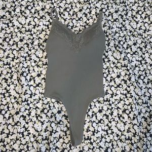 Victoria’s Secret PINK Lace Green Bodysuit